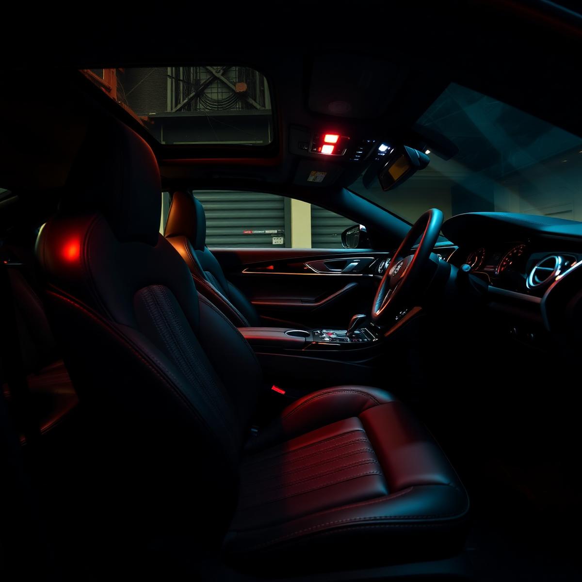 Clean detailed car interior